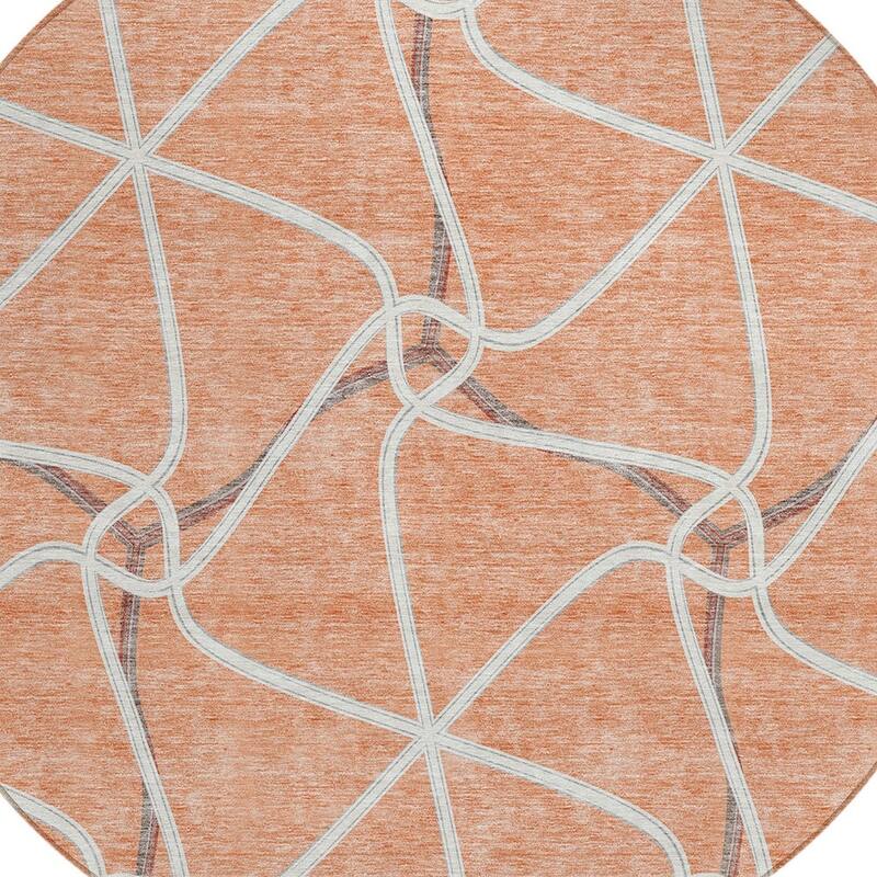 HomeRoots Geometric Contemporary Rectangle Outdoor Rug