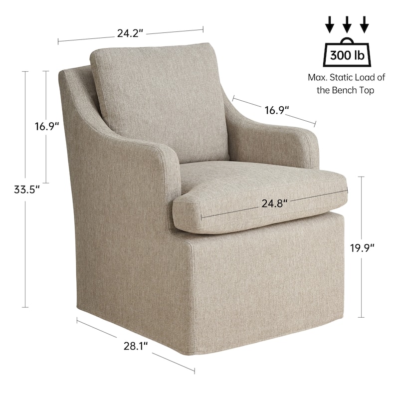 Upholstered Dining Chairs, Modern Kitchen Chairs Dinner Chairs with 4 Casters