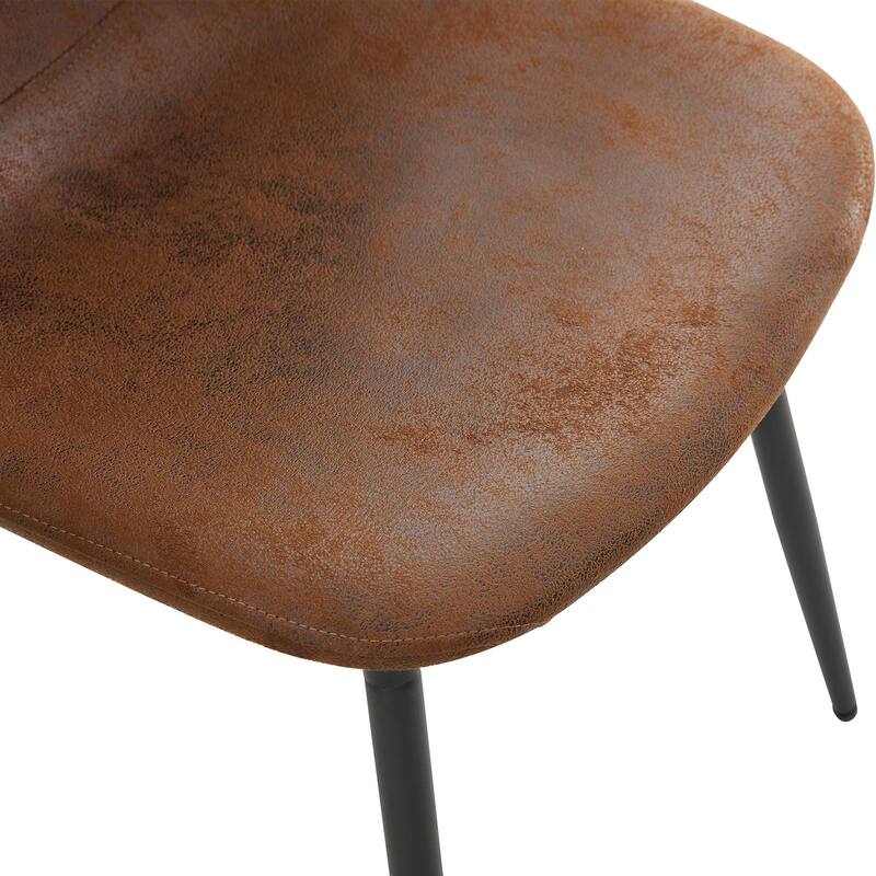 Modern 7-Piece Rectangular Dining Table Set for 6, 71" Wood Table with Built-in Storage & 6 Armless Chairs for Dining Room