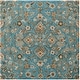 preview thumbnail 41 of 59, SAFAVIEH Handmade Bella Creola Modern Floral Wool Rug 5' Square - Blue/Taupe - Square