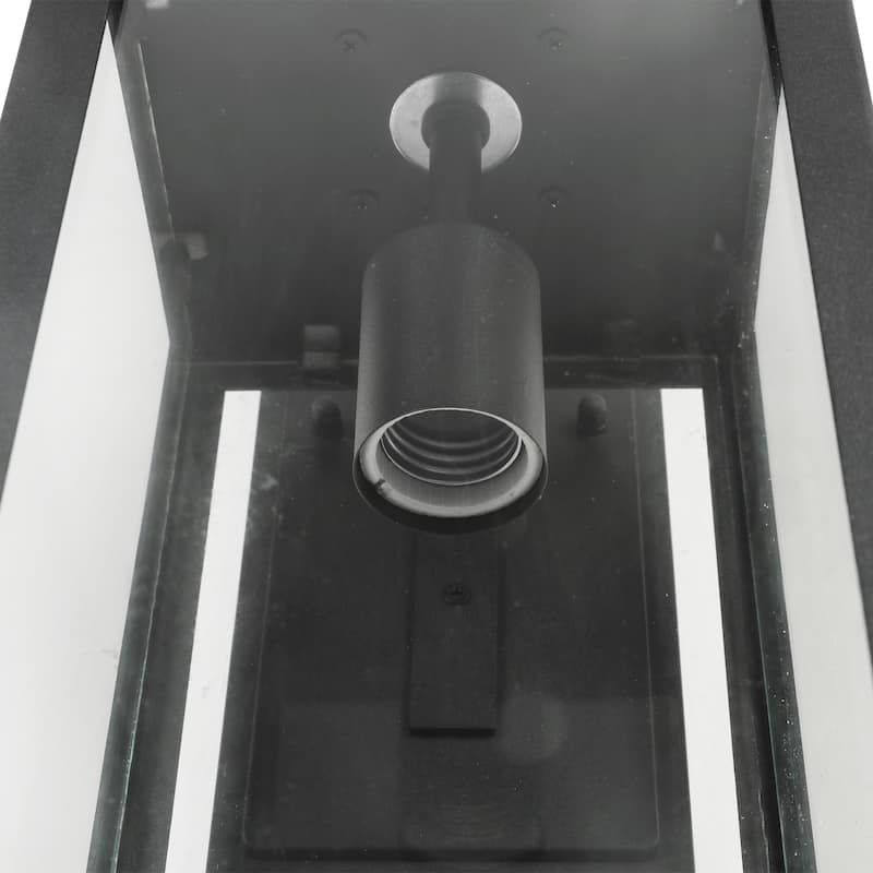 Black Outdoor Hardwired Sconce with Light Sensitive