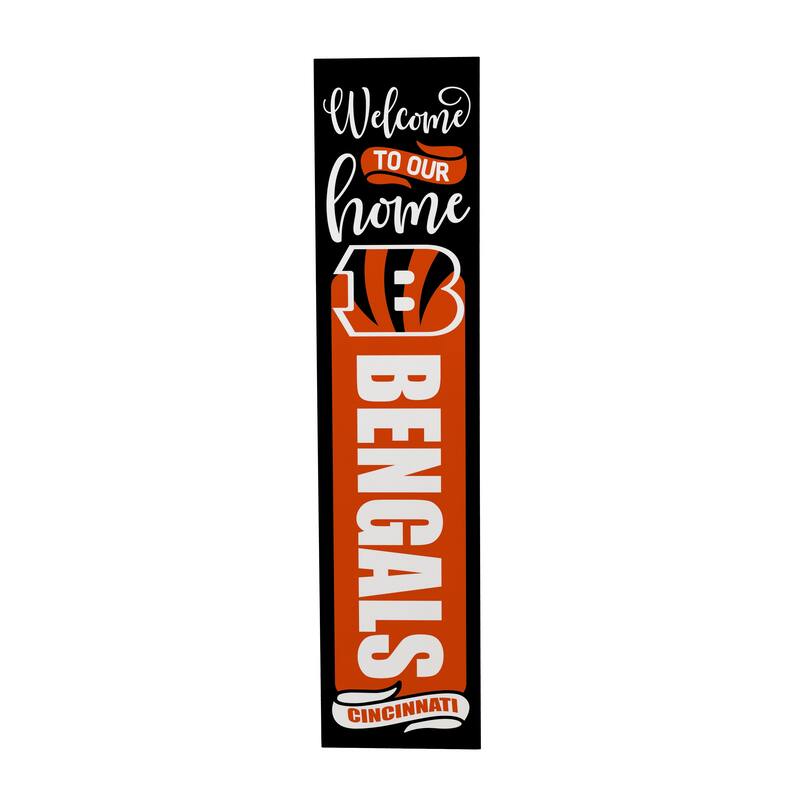 47" Double Sided Seasonal Porch Leaner, Cincinnati Bengals - 47" x 11.25"