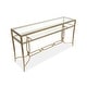 preview thumbnail 4 of 8, Magnussen Home Lorena Burnished Brass Rectangular Cocktail Table - 50''W x 30''D x 18''H