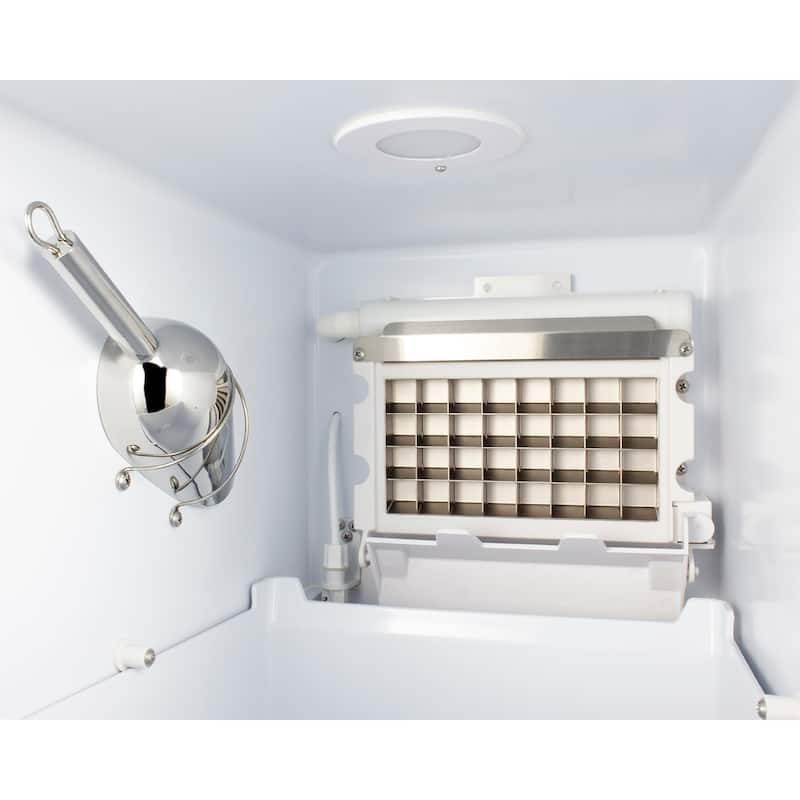 Summit 15 Inch Wide 25 Lbs. Built-In Commercial Ice Maker with 50 Lbs.