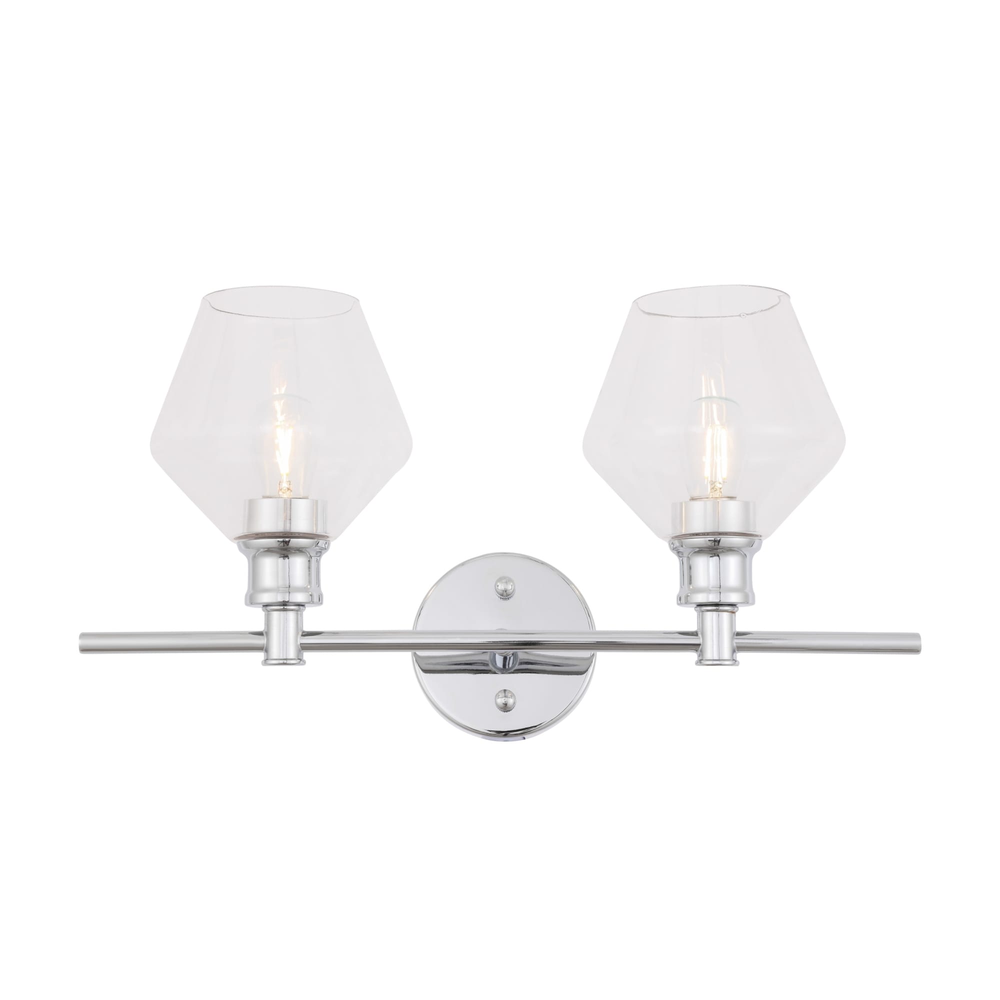 Elegant Lighting Gene 2 Light 19" Wide Bathroom Vanity Light with