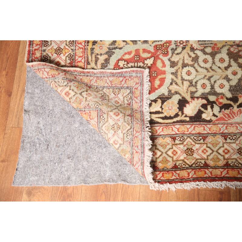 Pre-1900 Antique Tabriz Haj Jalili Persian Rug Handmade Wool Carpet - 14'5" x 17'2"