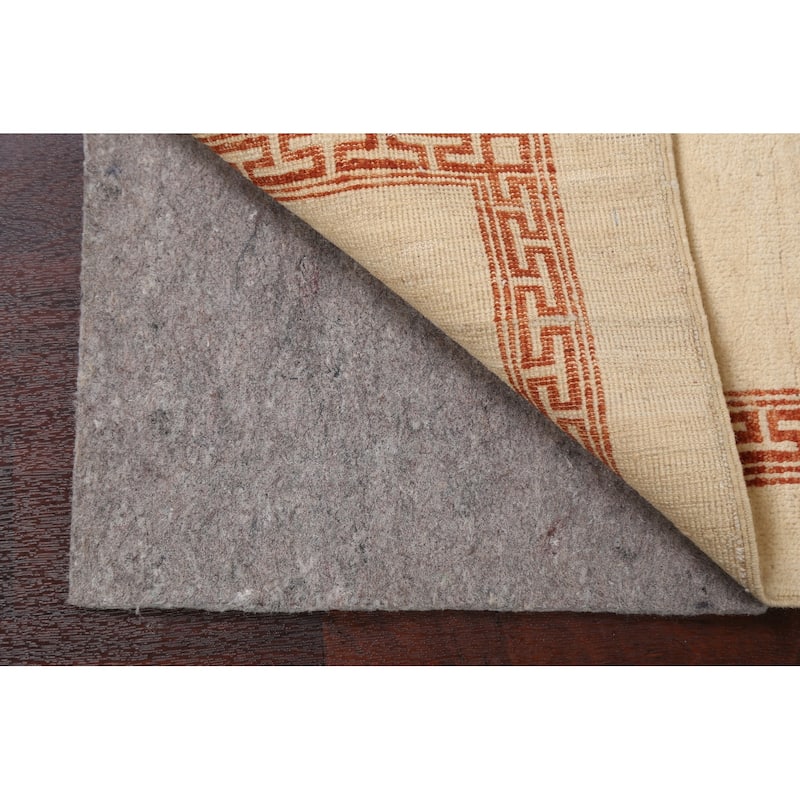 Geometric Bordered Wool Gabbeh Kashkoli Oriental Area Rug Hand-knotted - 3'2" x 5'4"