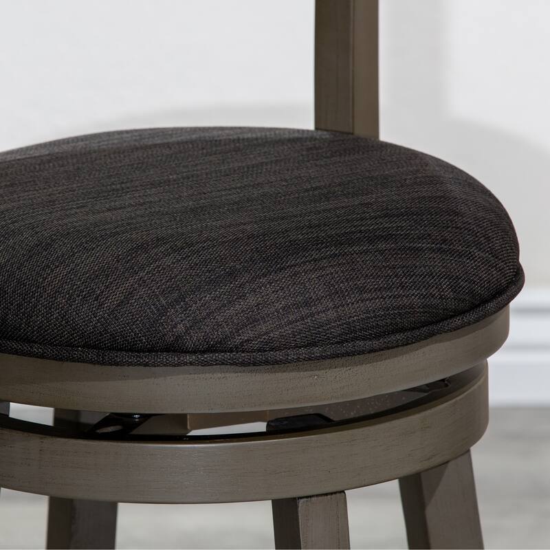 DTY Indoor Living Granby 4-Slat Back Swivel Stool