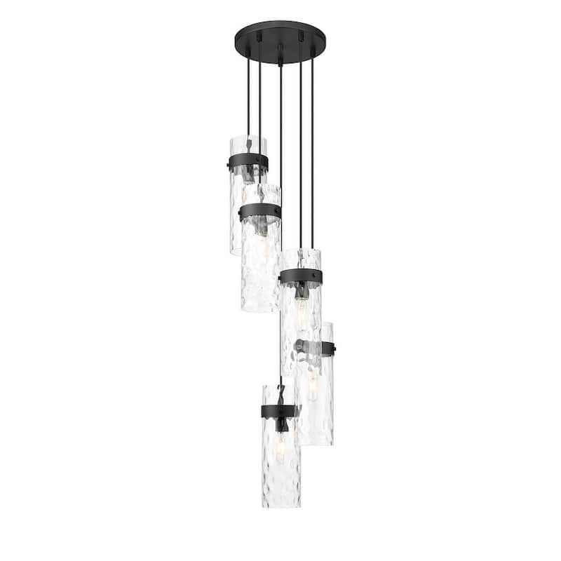 Z-Lite 7002P5-5R Fontaine 5 Light 15" Wide Chandelier