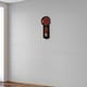 preview thumbnail 2 of 0, Howard Miller Alexi Rustic, Farmhouse Chic, Bold and Vibrant, Transitional Style Wall Clock with Pendulum, Reloj De Pared Red
