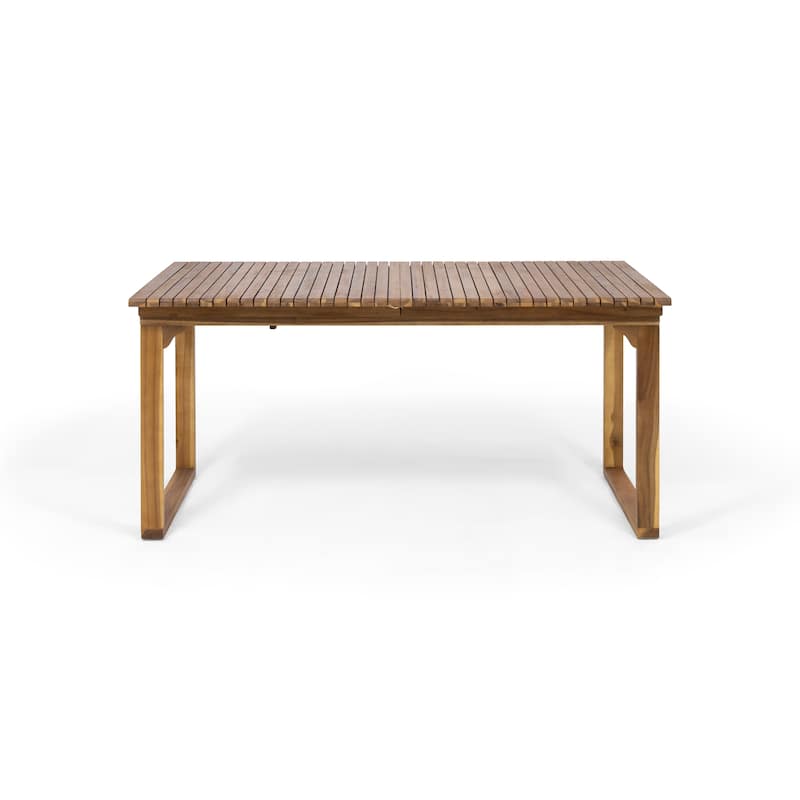 Sorrento Acacia Wood 9-piece Expandable Table Outdoor Dining Set by Christopher Knight Home