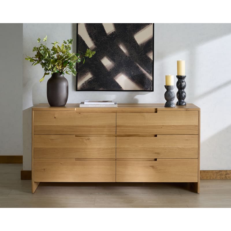 SAFAVIEH Couture Riverside Oak Wood 6-Drawer Dresser