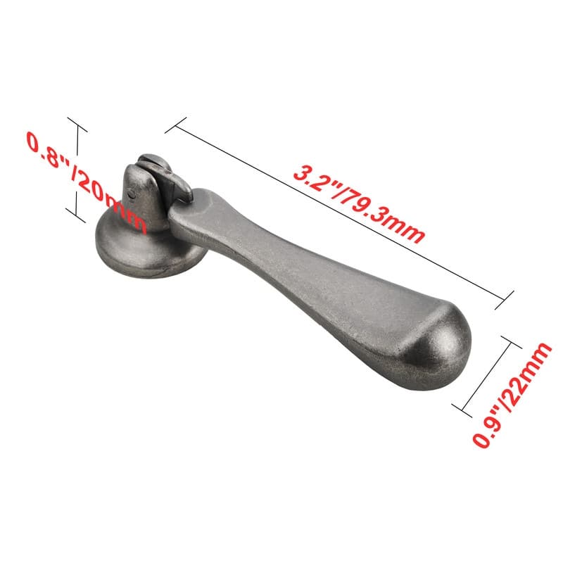 Utopia Alley Danbury Cabinet Ring Pull Knob - Vintage Cabinet Hardware with Hand Finished Pewter, Metal Drawer Pull Knobs 3.0"