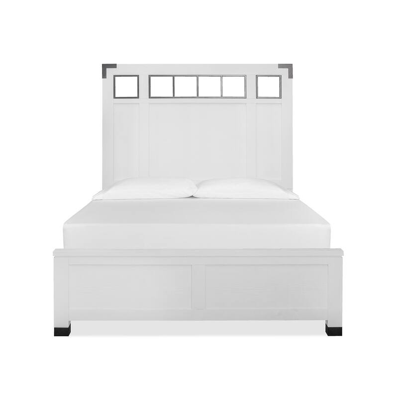 Magnussen Home Harper Springs Silo White Queen Panel Bed