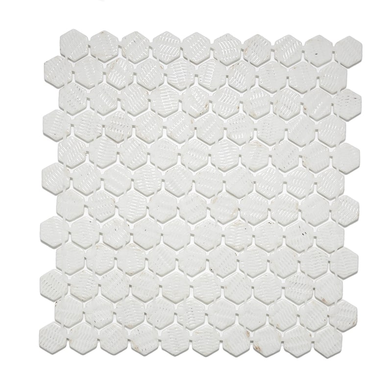 Eterna Hex 1x1 Glass Hexagon Mosaic Tile - Floor, Wall & Backsplash