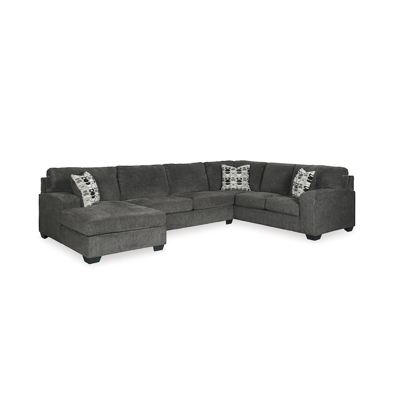 Ballinasloe Left Facing 3-Piece Sectional - Smoke