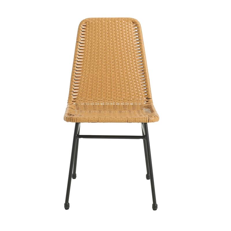 Madison Outdoor Rattan Dining Chair (Set of 2) by Christopher Knight Home
