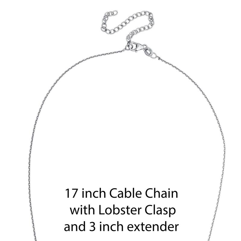 Sterling Silver Rippled Teardrop Pendant, Adjustable Chain
