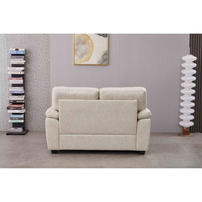 58.7'' Wide Faux Leather Loveseat
