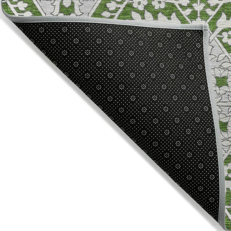 HomeRoots Floral Transitional Rectangle Outdoor Rug