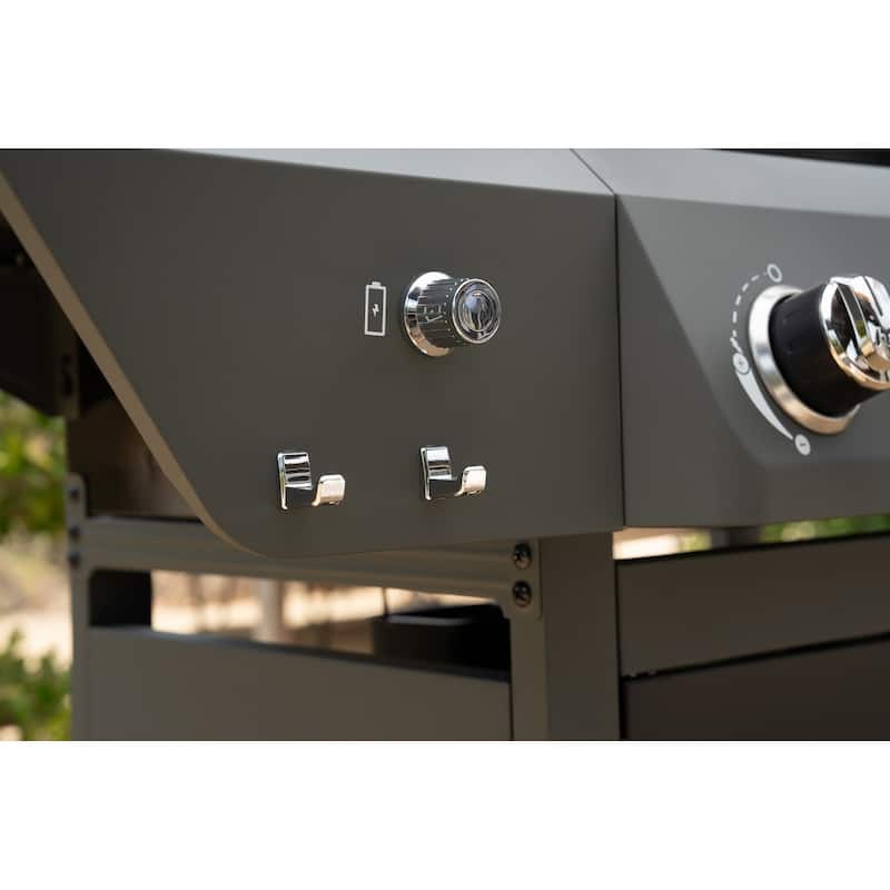 Megamaster 5-Burner Propane Gas Grill with Side Burner