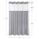 preview thumbnail 22 of 38, No Hook Geometric Tassels Shower Curtain with Snap-in Liner