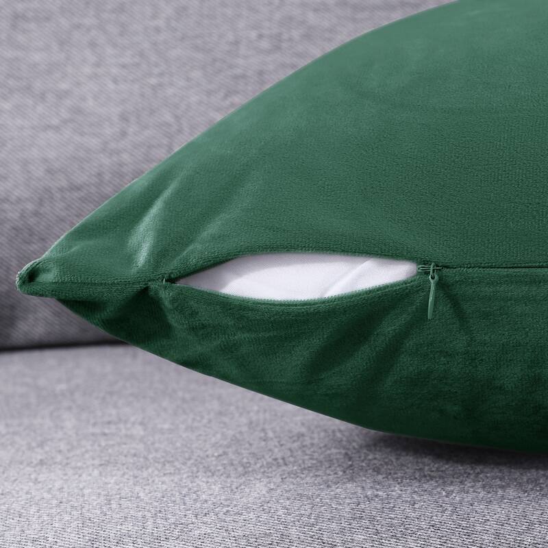 Deconovo Velvet Throw Pillow Covers 4 PCS (Cover Only)