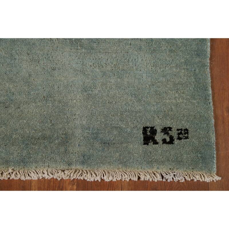 Gabbeh Modern Foyer Rug Handmade Bedroom Wool Carpet - 2'9"x 3'11"