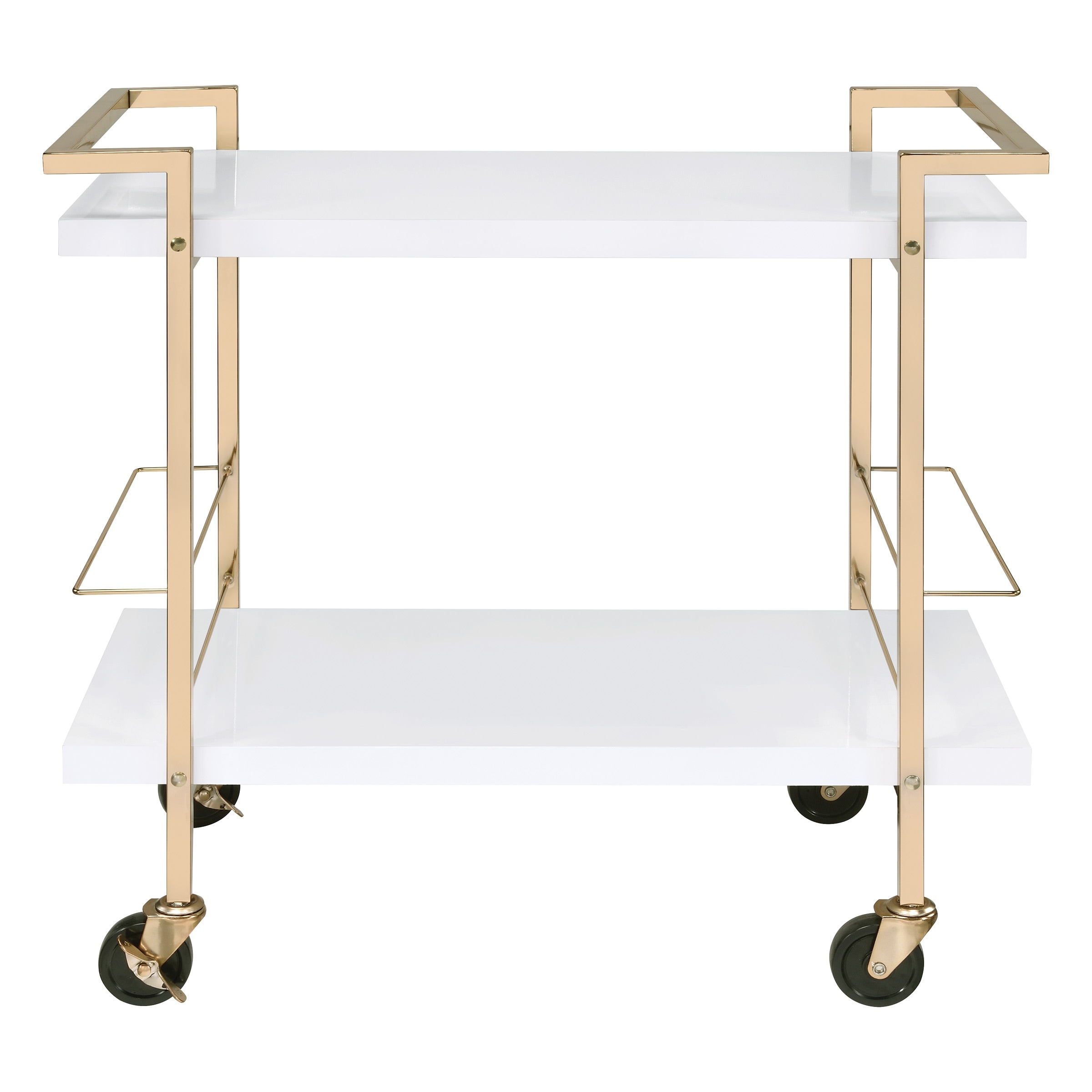 Alios Serving Cart with Gold Frame - On Sale - Overstock - 34470251