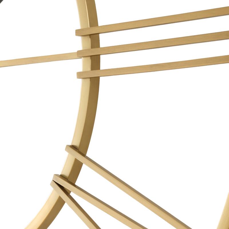 Uttermost Keyann Brass Wall Clock - 36"H x36" W x 0.375"D