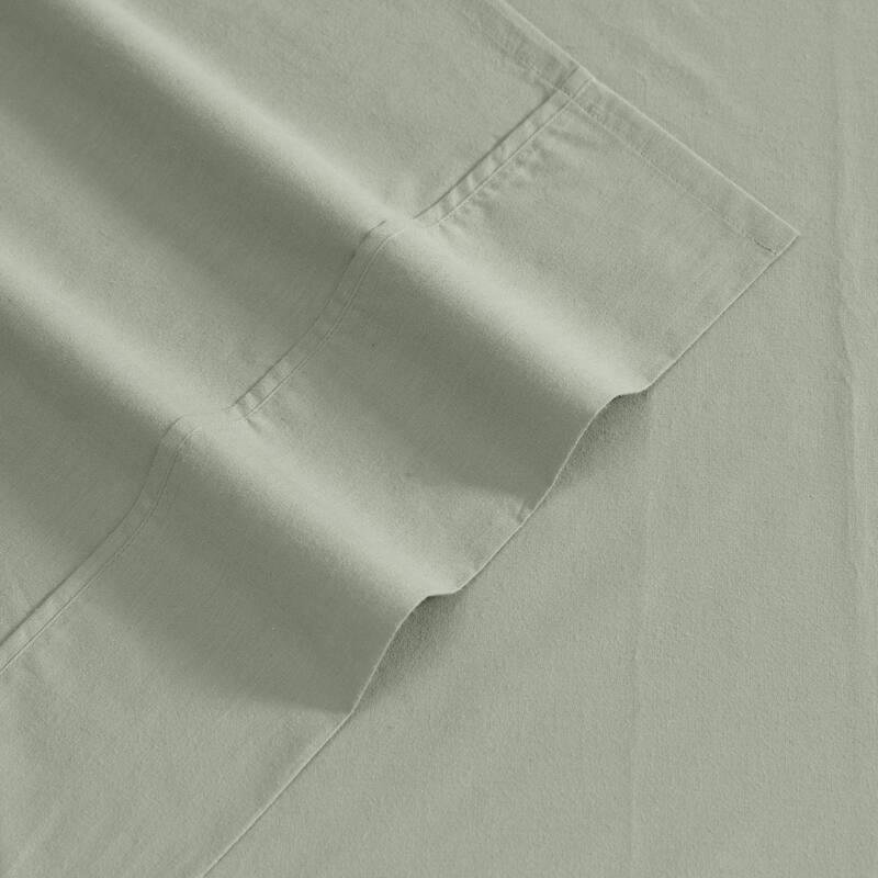 Eddie Bauer Brushed Percale Solid Cotton Sheet Set