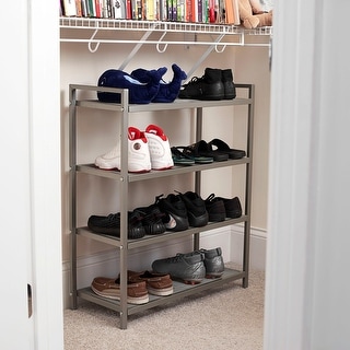 Closet Organizer Tier Shoe Rack Mainstays Household Essentials