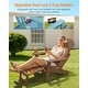 preview thumbnail 27 of 52, WINSOON All Weather HIPS Folding Adirondack Chair with Ottoman, 5-Gear Adjustable Backrest and Retractable Ottoman Set of 4