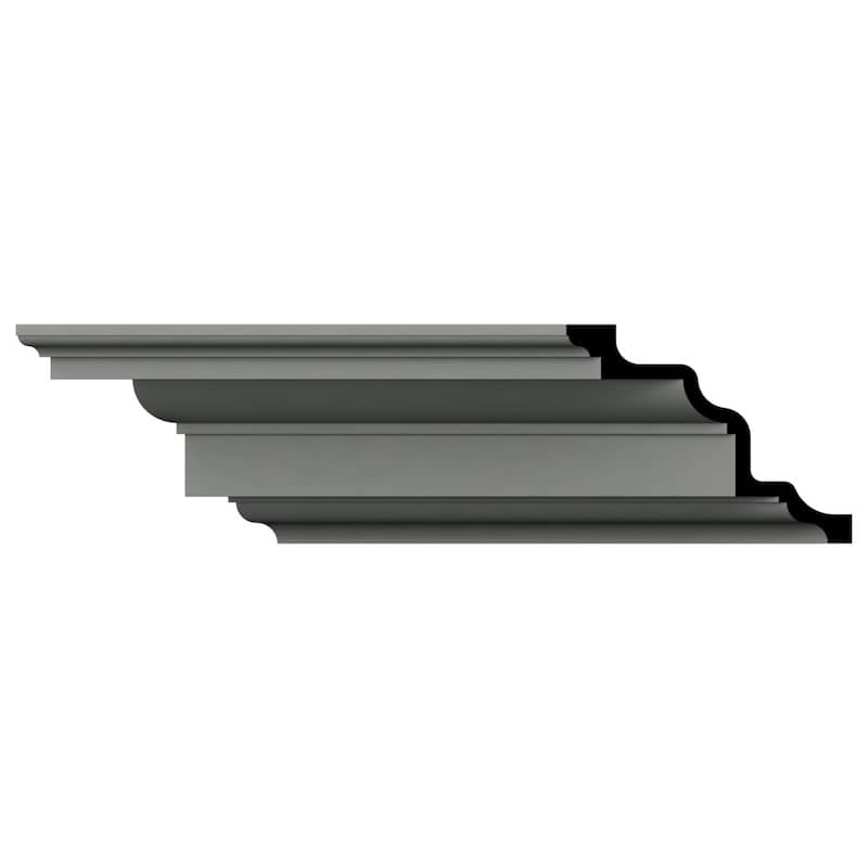 7 3/8"H x 9 5/8"P x 12"F x 96"L Ethan Crown Moulding - 1-Pack