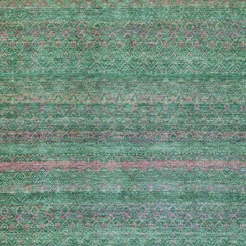 HomeRoots Striped Transitional Rectangle Outdoor Rug