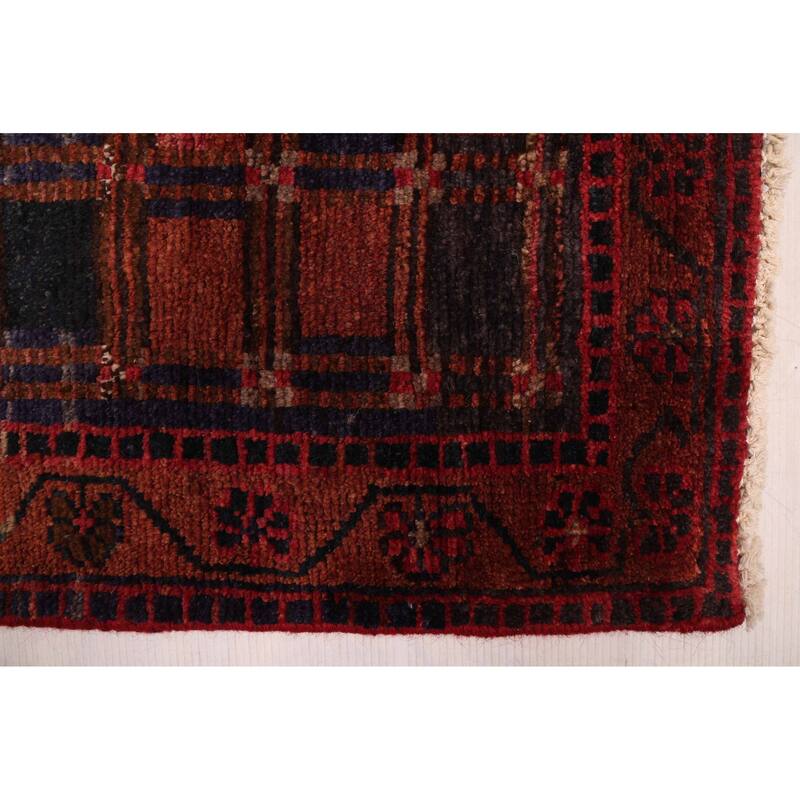 ECARPETGALLERY Hand-knotted Melis Vintage Red Wool Rug - 4'9 x 7'10