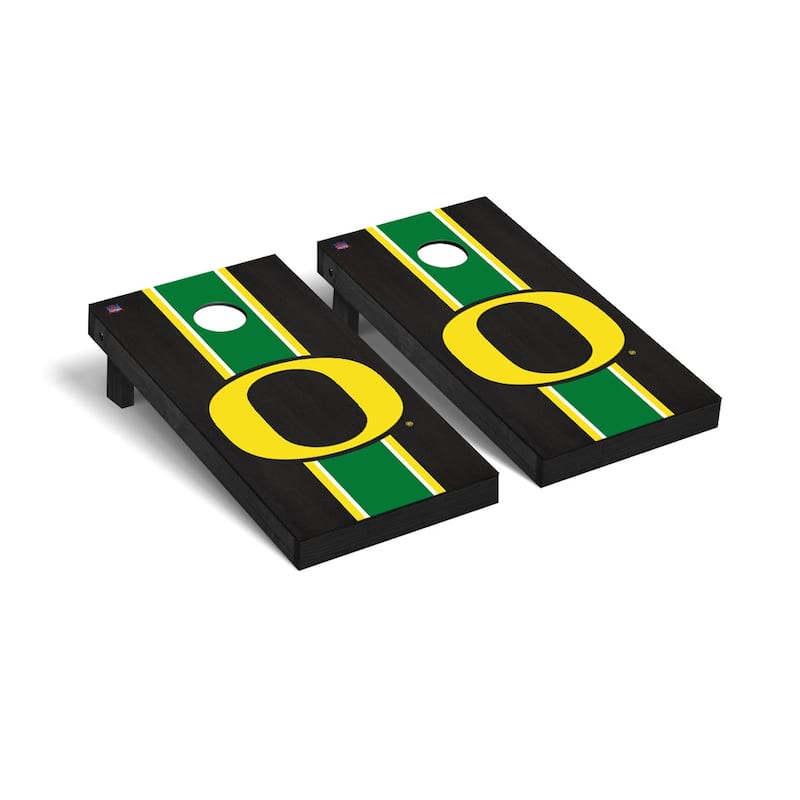 Oregon Ducks 2x4 Pro Cornhole Boards - V4 - Include Team Bags + Carry Case