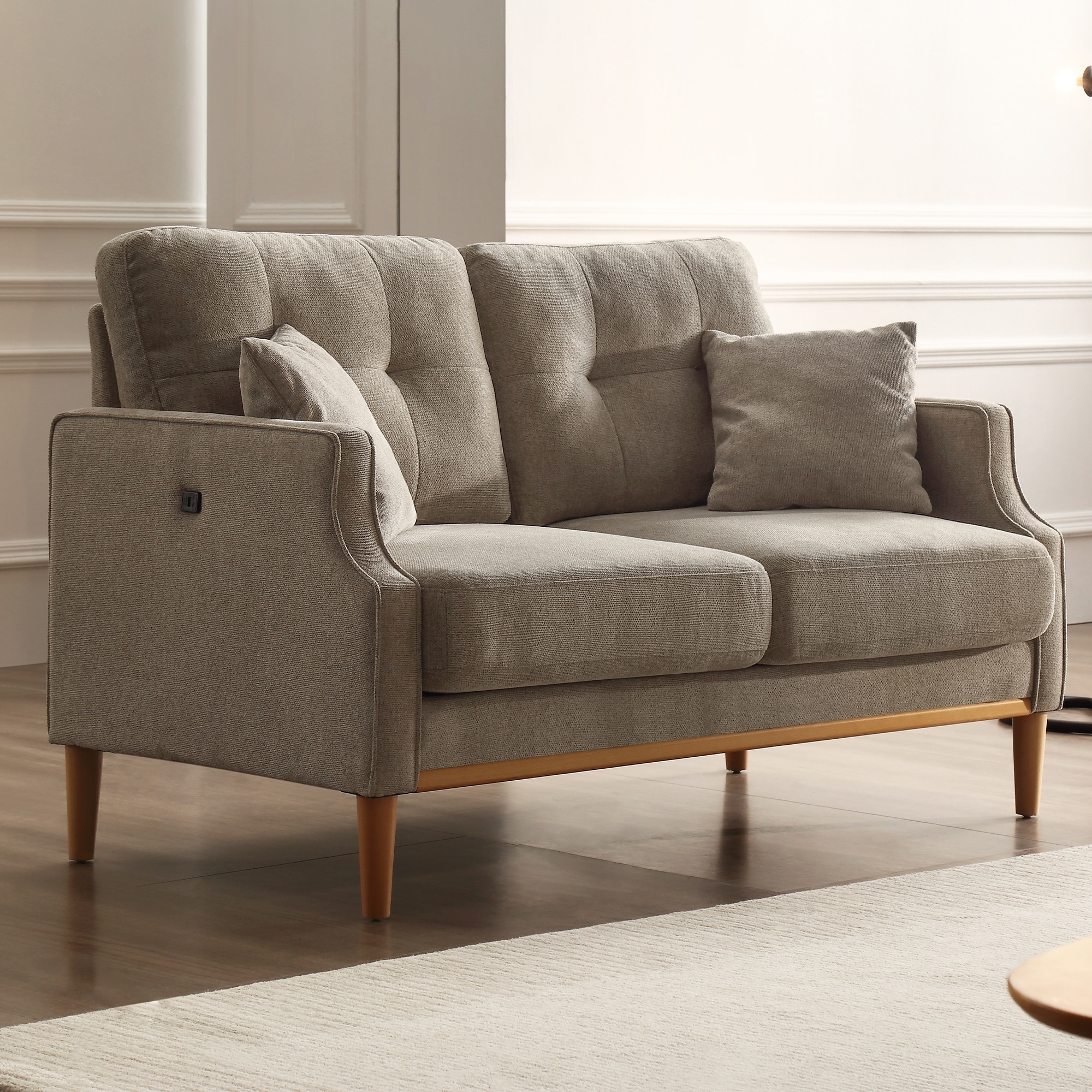 Cream 2 sale seater sofa bed