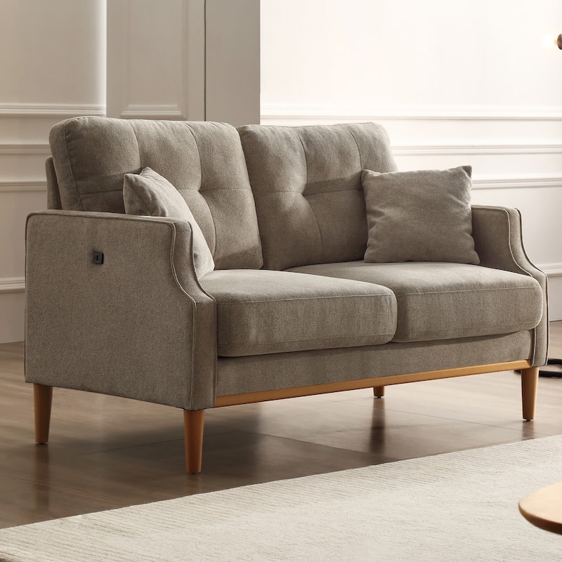 Modern Loveseat Sofa with USB Charge