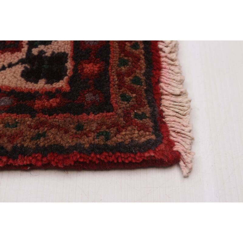 ECARPETGALLERY Hand-knotted Andelz Red Wool Rug - 3'9 x 11'0