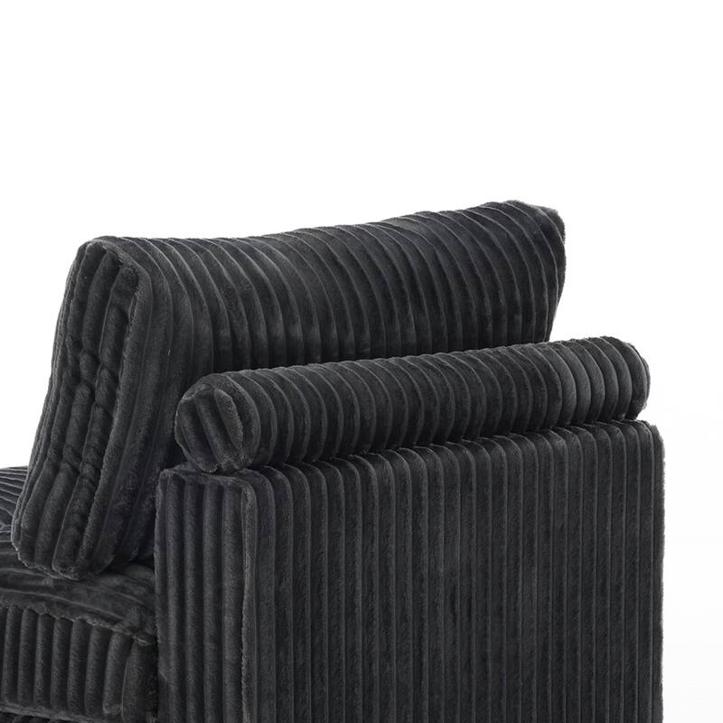 Cotton Flannel corner Sofa Armless Modular Sectional Sofa Seamless Combination