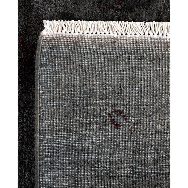 Overdyed One-of-a-Kind Hand-Knotted Area Rug - Gray - 3' 0" x 11' 10"