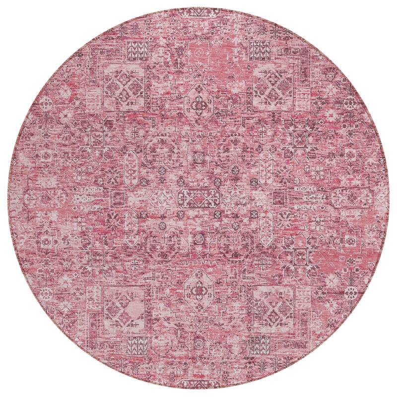 HomeRoots Floral Transitional Rectangle Outdoor Rug