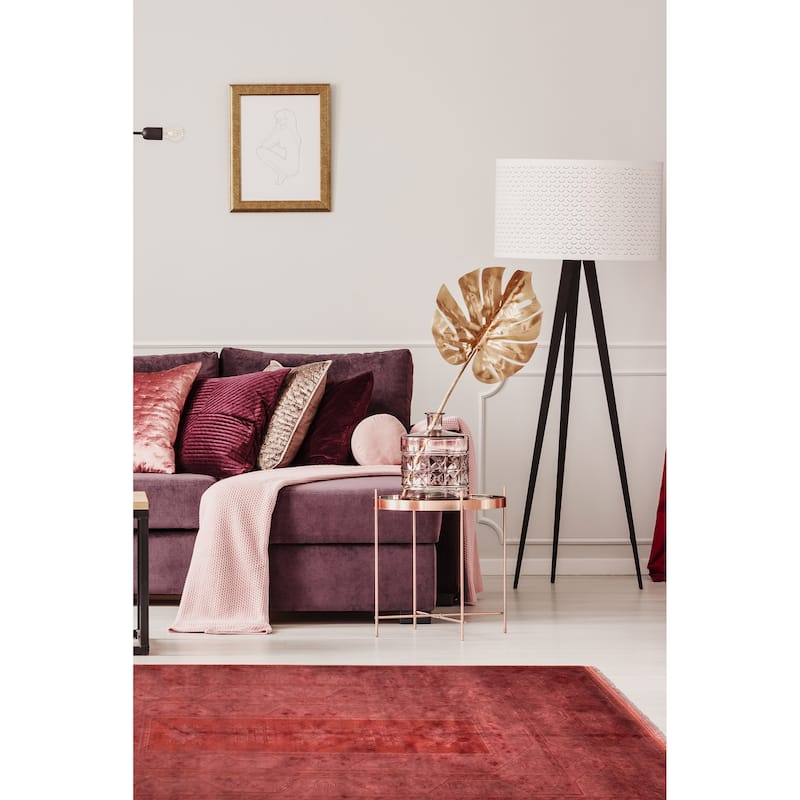 ECARPETGALLERY Hand-knotted Color Transition Burgundy Wool Rug - 6'6 x 9'6