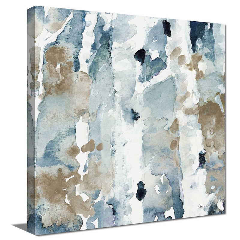 "Blue Upon the Hill Square II" Print on Canvas