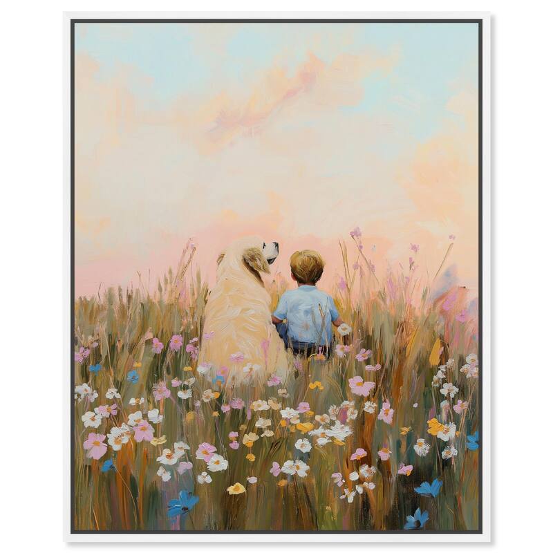 Sunset Companions Canvas by Art Remedy - White - 16" x 20"