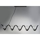 preview thumbnail 2 of 2, Curlicue 5-Light Pendant - black / polished nickel