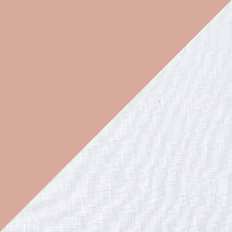 Tamara Day for Stylecraft Edmund Table Lamp - Polished Brass & Pearl Blush - Off-White Shade