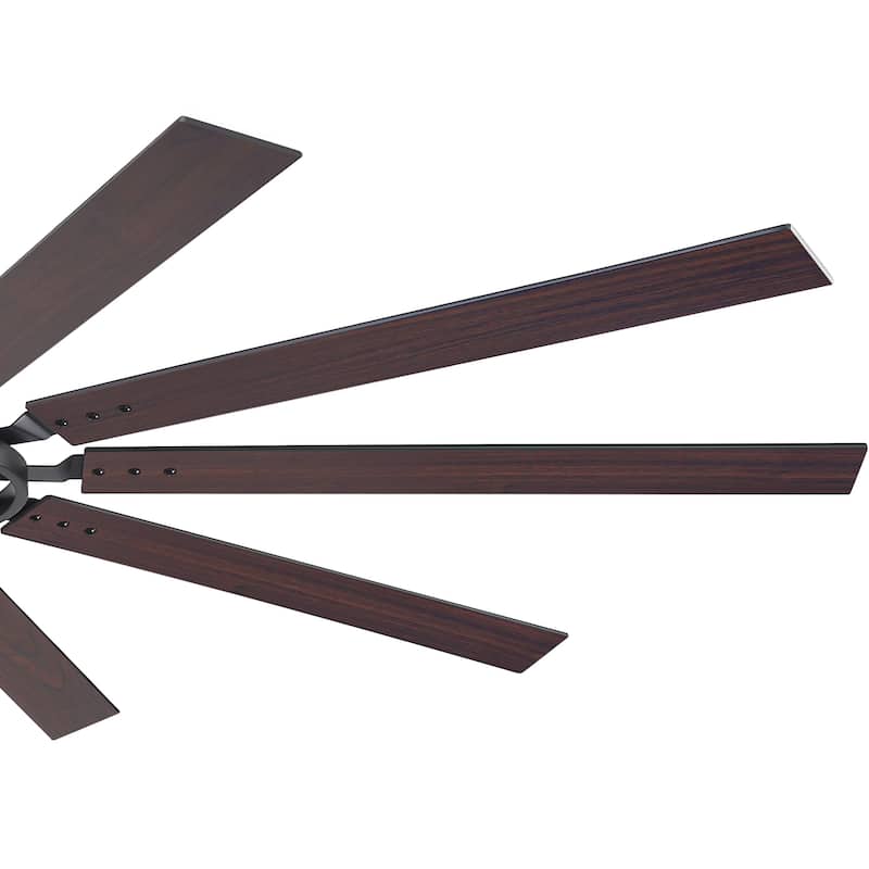 72"/80" Large Windmill Ceiling Fan with Light and Remote(10 Reversible Blades)