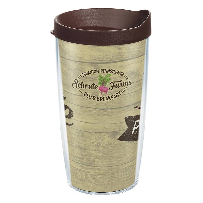 Tervis The Office Schrute Farms Made in USA Double Walled Insulated Travel Tumbler, Classic - 16oz